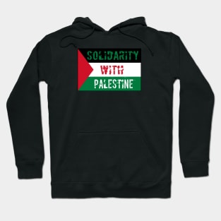 Solidarity with Palestine Artwork Flag Hoodie